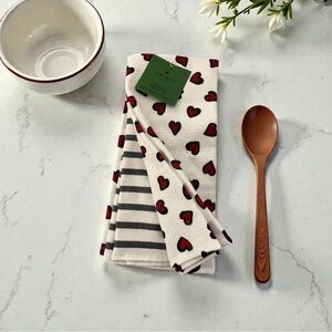 NWT Kate Spade New York Kitchen Towels White Red
Hearts Set of 3